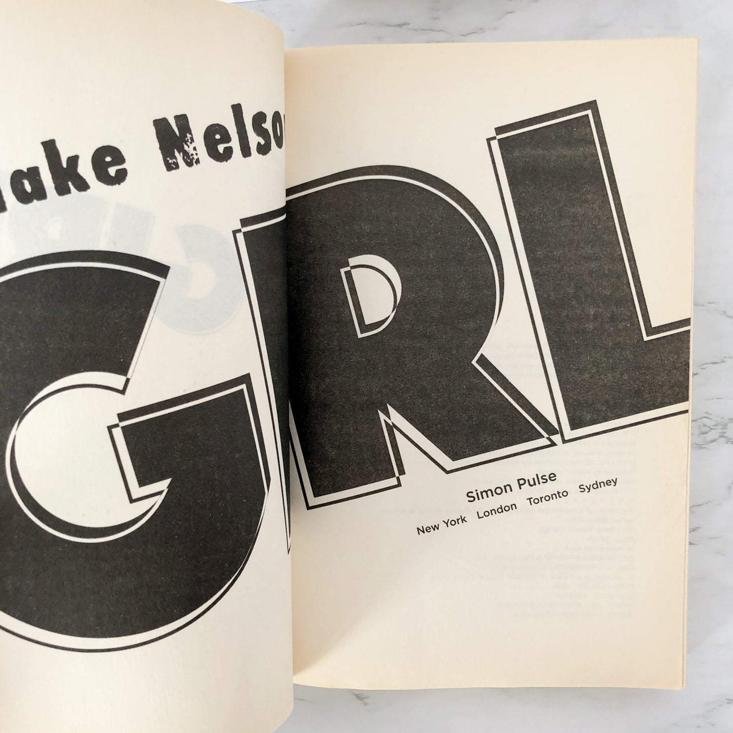 Girl by Blake Nelson [TRADE PAPERBACK / 2007]