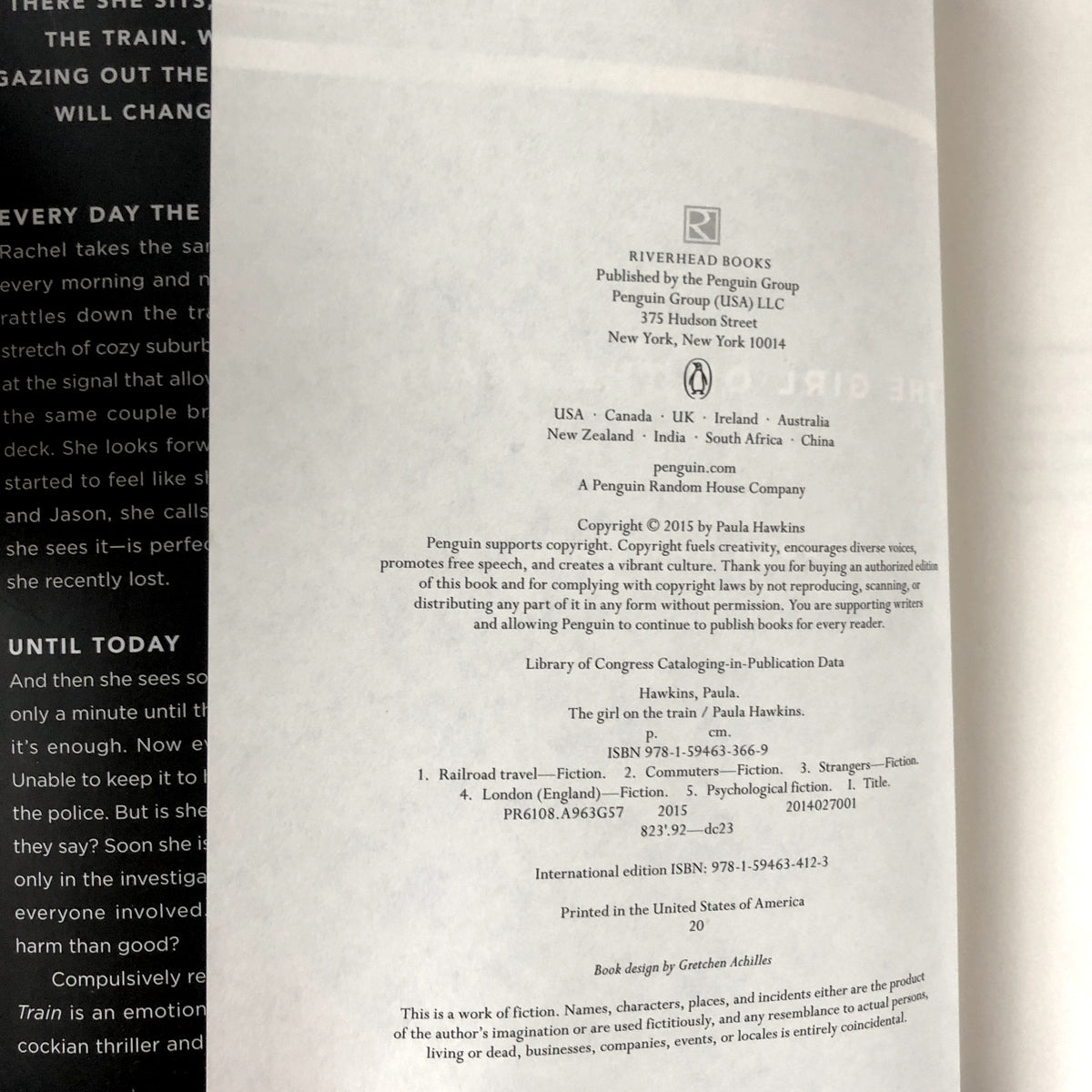 The Girl on The Train by Paula Hawkins [FIRST EDITION] - Bookshop Apocalypse