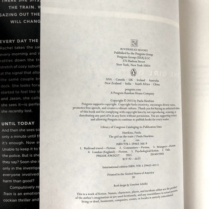 The Girl on The Train by Paula Hawkins [FIRST EDITION] - Bookshop Apocalypse