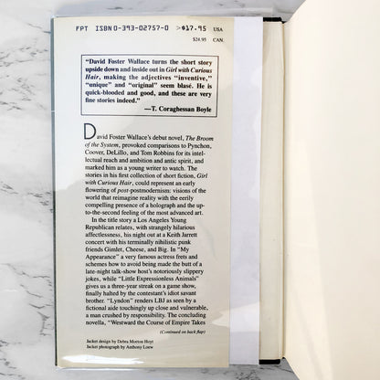 Girl With Curious Hair by David Foster Wallace [FIRST EDITION / FIRST PRINTING] 1989