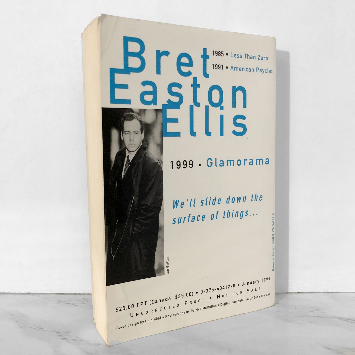 Glamorama by Bret Easton Ellis [UNCORRECTED PROOF / 1999]