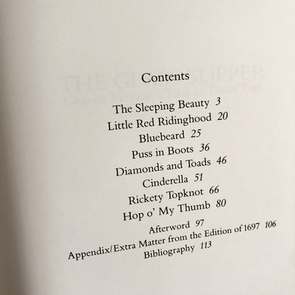 The Glass Slipper: Charles Perrault's Tales From Times Past [1981 HARDCOVER COLLECTOR'S EDITION] - Bookshop Apocalypse
