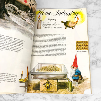 Gnomes by Wil Huygen & Rien Poortvliet [FIRST PAPERBOUND EDITION] 1979 • Peacock Press