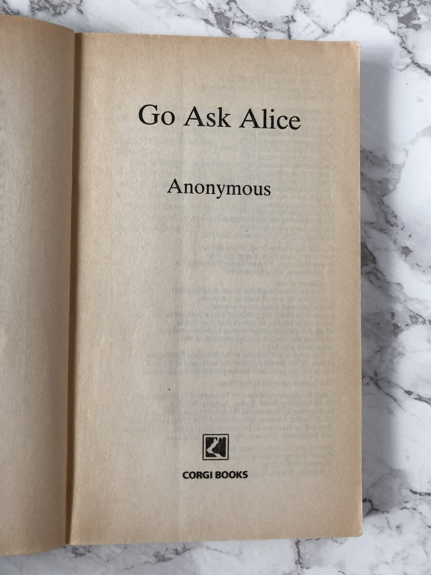Go Ask Alice by Anonymous [UK IMPORT] - Bookshop Apocalypse
