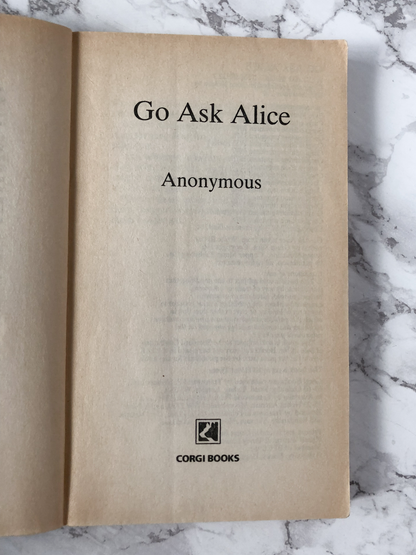 Go Ask Alice by Anonymous [UK IMPORT] - Bookshop Apocalypse