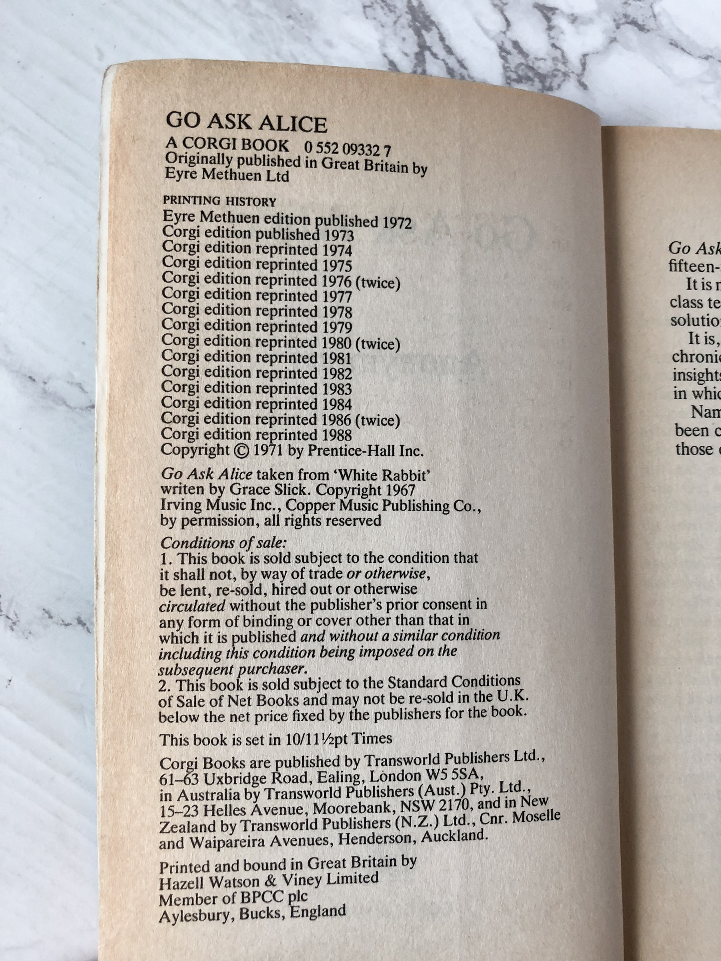 Go Ask Alice by Anonymous [UK IMPORT] - Bookshop Apocalypse