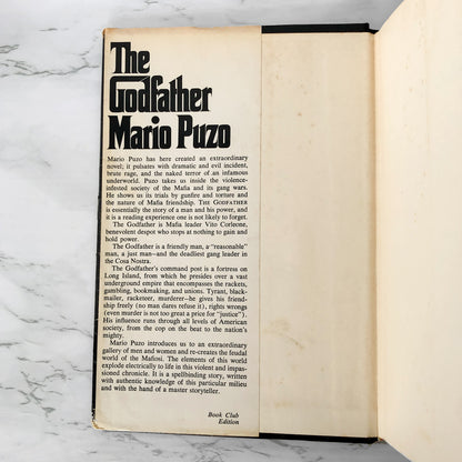 The Godfather by Mario Puzo [FIRST BOOK CLUB EDITION / 1969]