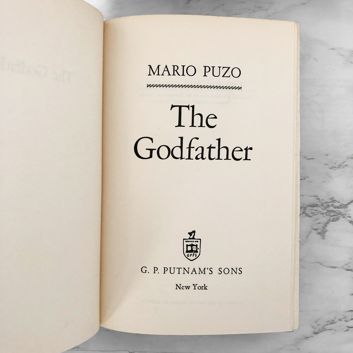 The Godfather by Mario Puzo [FIRST BOOK CLUB EDITION / 1969]