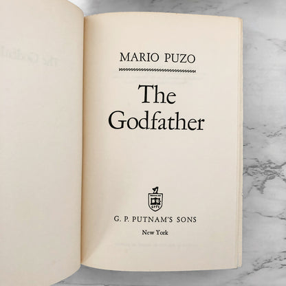 The Godfather by Mario Puzo [FIRST BOOK CLUB EDITION / 1969]