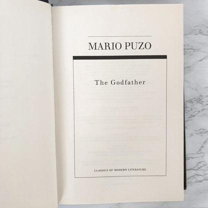 The Godfather by Mario Puzo [2005 HARDCOVER]