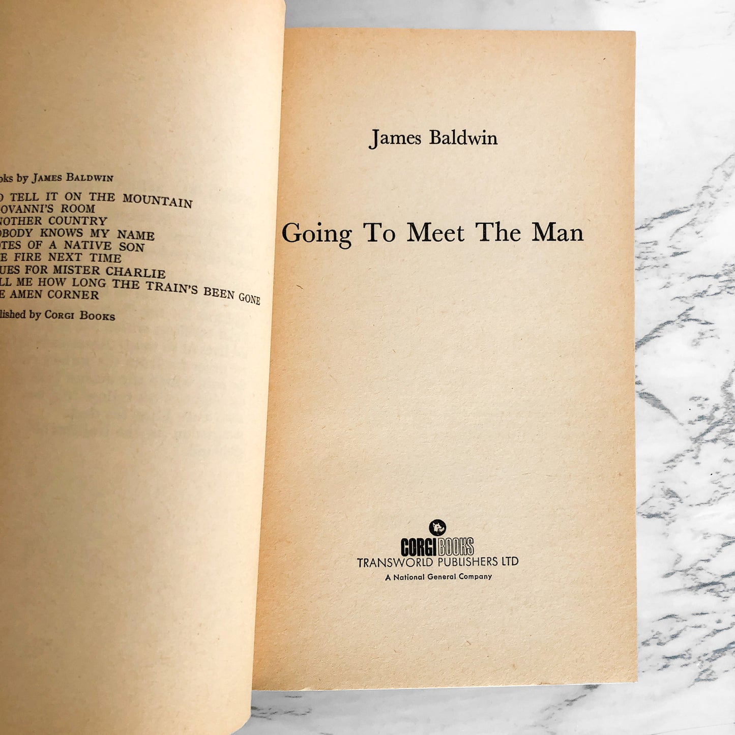 Going to Meet the Man by James Baldwin [1971 U.K. CORGI PAPERBACK]