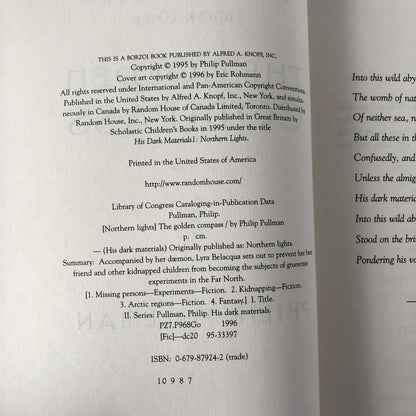 The Golden Compass by Philip Pullman [FIRST EDITION] - Bookshop Apocalypse