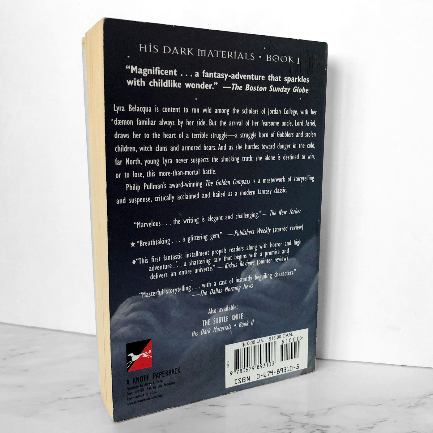 The Golden Compass by Philip Pullman [TRADE PAPERBACK / 1998]