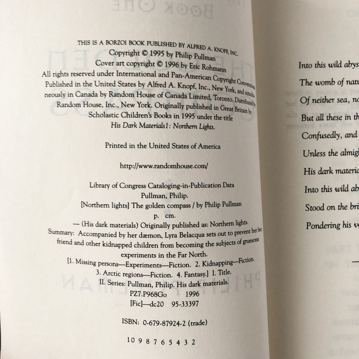 The Golden Compass by Philip Pullman [FIRST PAPERBACK EDITION] - Bookshop Apocalypse