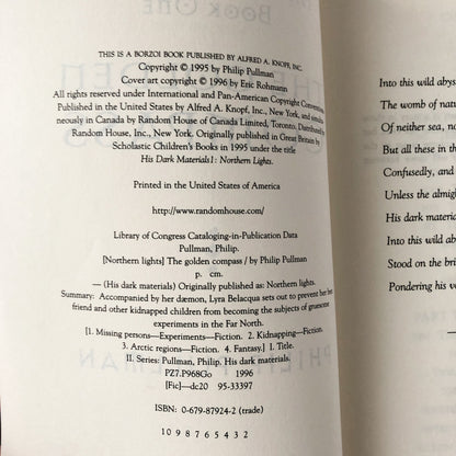 The Golden Compass by Philip Pullman [FIRST PAPERBACK EDITION] - Bookshop Apocalypse