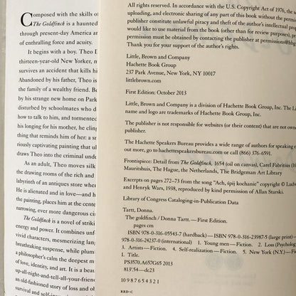 The Goldfinch by Donna Tartt [FIRST EDITION / FIRST PRINTING] 2013 • Little Brown