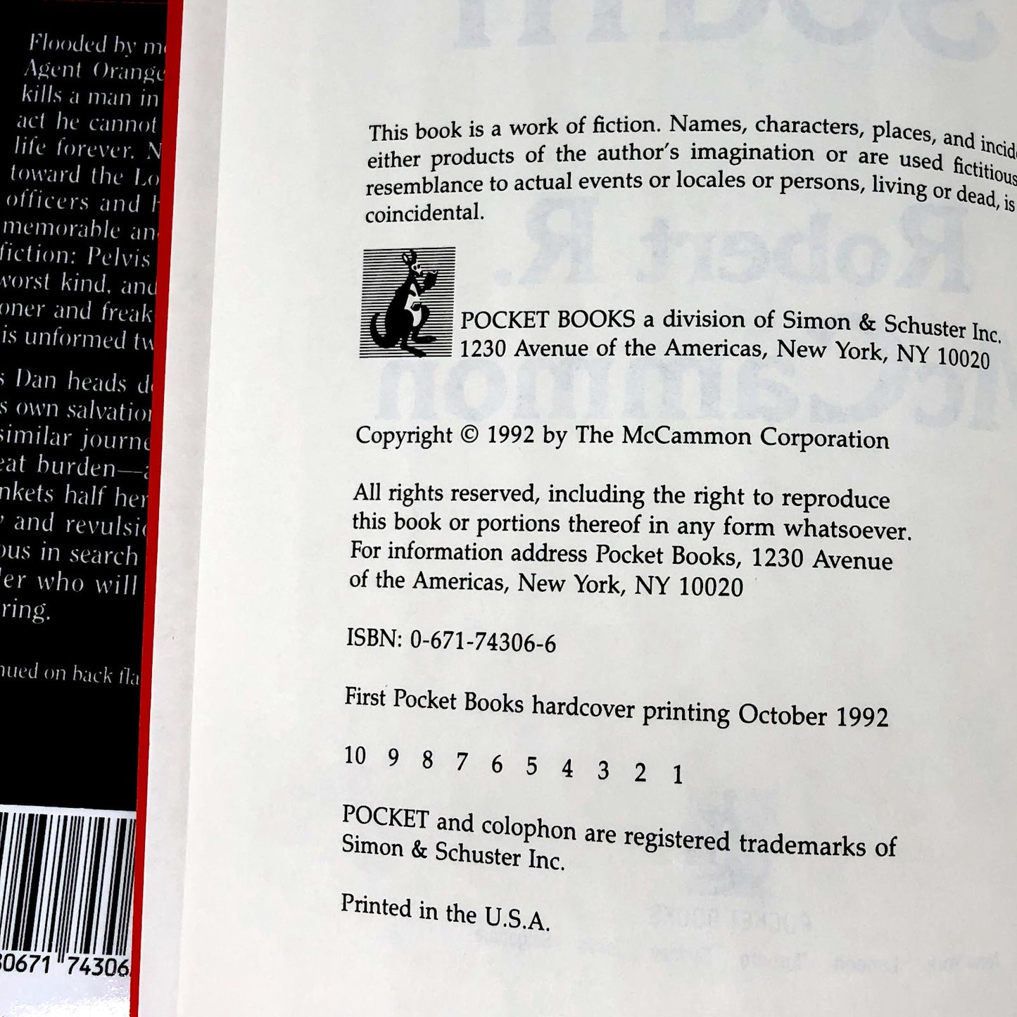 Gone South by Robert R. McCammon [FIRST EDITION / FIRST PRINTING] 1992