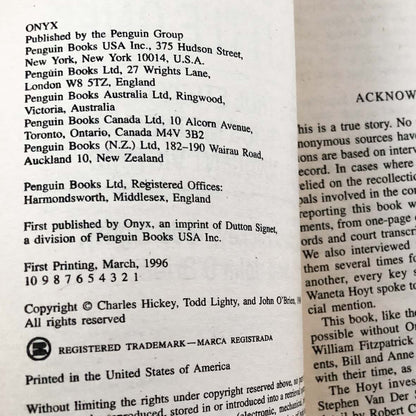 Goodbye My Little Ones: The True Story of a Murderous Mother and Five Innocent Victims by Charles Hickey, Todd Lighty & John O'Brien [FIRST PAPERBACK PRINTING / 1996]