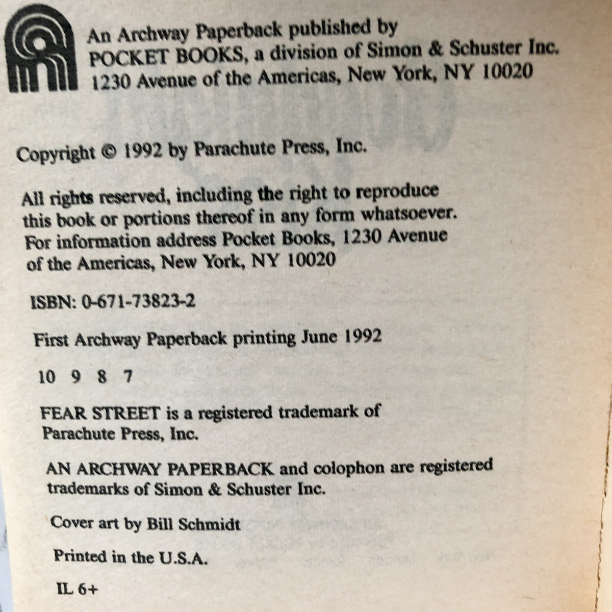 Fear Street: Goodnight Kiss by R.L. Stine [1992 PAPERBACK] - Bookshop Apocalypse