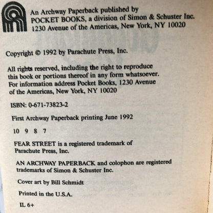 Fear Street: Goodnight Kiss by R.L. Stine [1992 PAPERBACK] - Bookshop Apocalypse