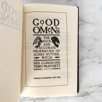 Good Omens: The Nice and Accurate Prophecies of Agnes Nutter Witch by Terry Pratchett & Neil Gaiman [FIRST BOOK CLUB EDITION / 1990]