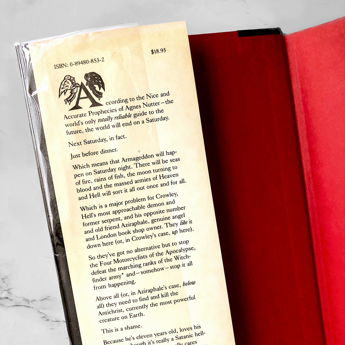 Good Omens: The Nice and Accurate Prophecies of Agnes Nutter Witch by Neil Gaiman & Terry Pratchett [FIRST EDITION / FIRST PRINTING] 1990