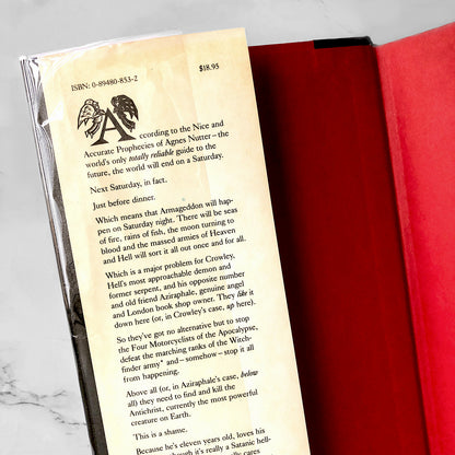 Good Omens: The Nice and Accurate Prophecies of Agnes Nutter Witch by Neil Gaiman & Terry Pratchett [FIRST EDITION / FIRST PRINTING] 1990