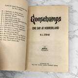 One Day at Horrorland by R.L. Stine [1994 FIRST EDITION] Goosebumps #16