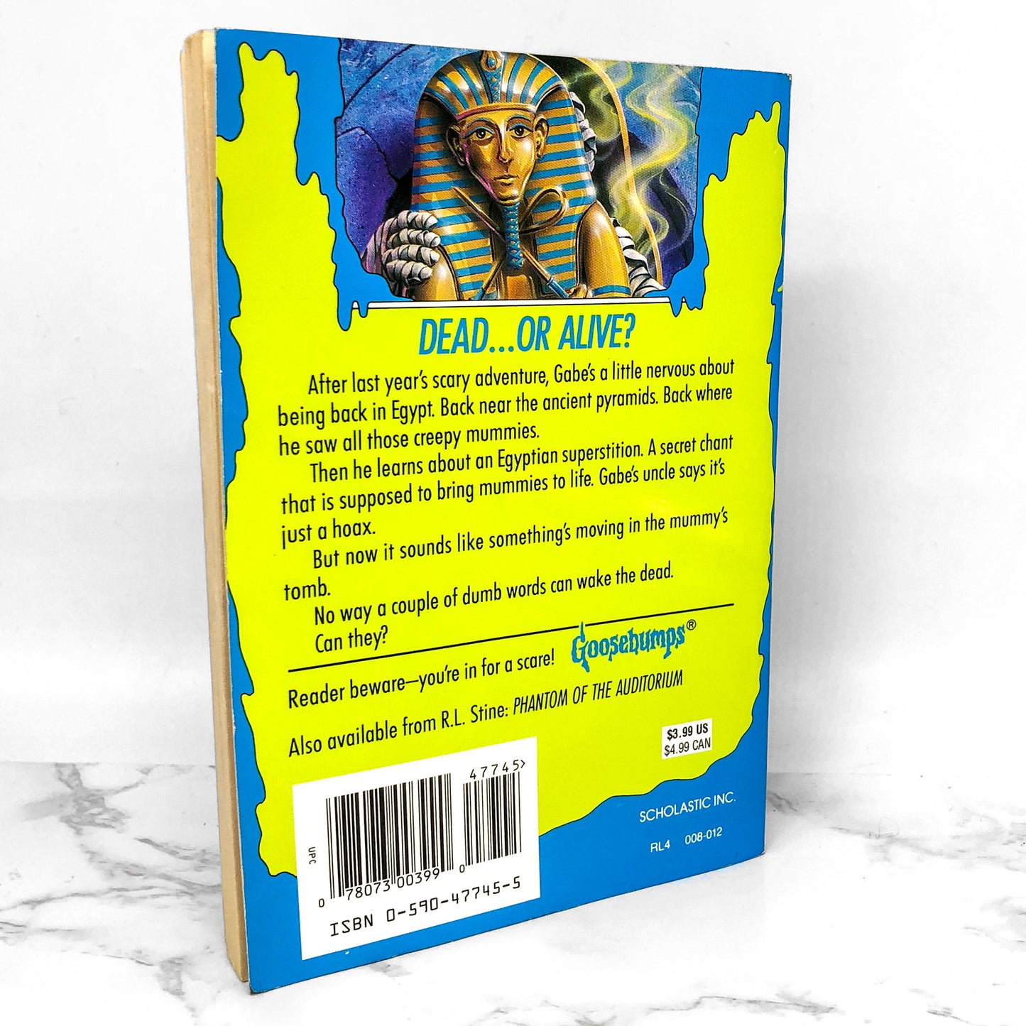 Return of the Mummy by R.L. Stine [1994 FIRST EDITION] Goosebumps #23