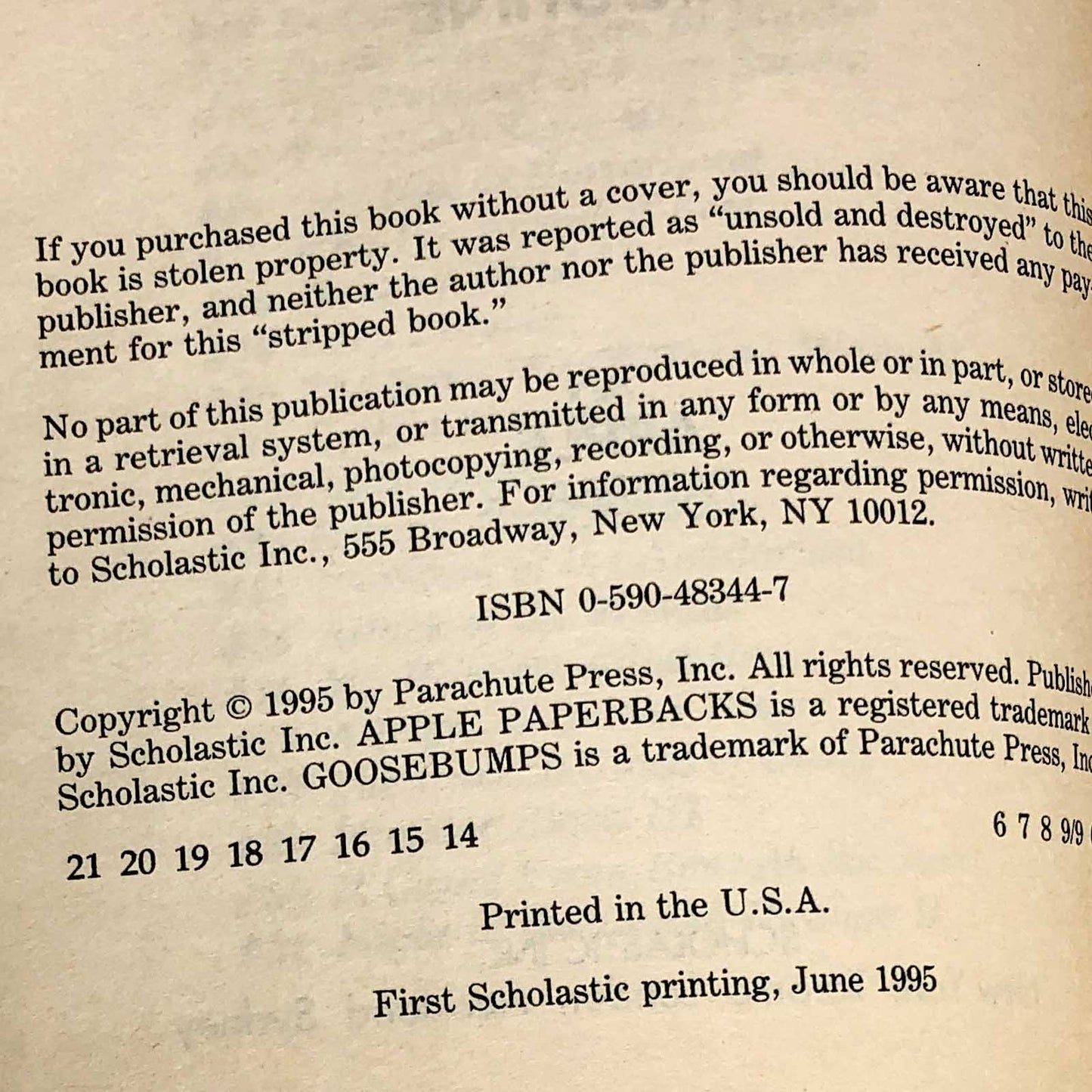 The Barking Ghost by R.L. Stine [1995 FIRST EDITION] Goosebumps #32