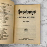 A Shocker on Shock Street by R.L. Stine [1995 FIRST EDITION] Goosebumps #35