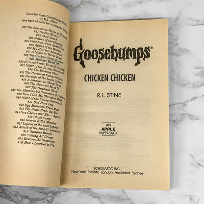 Chicken Chicken by R.L. Stine [1997 FIRST EDITION] Goosebumps #53