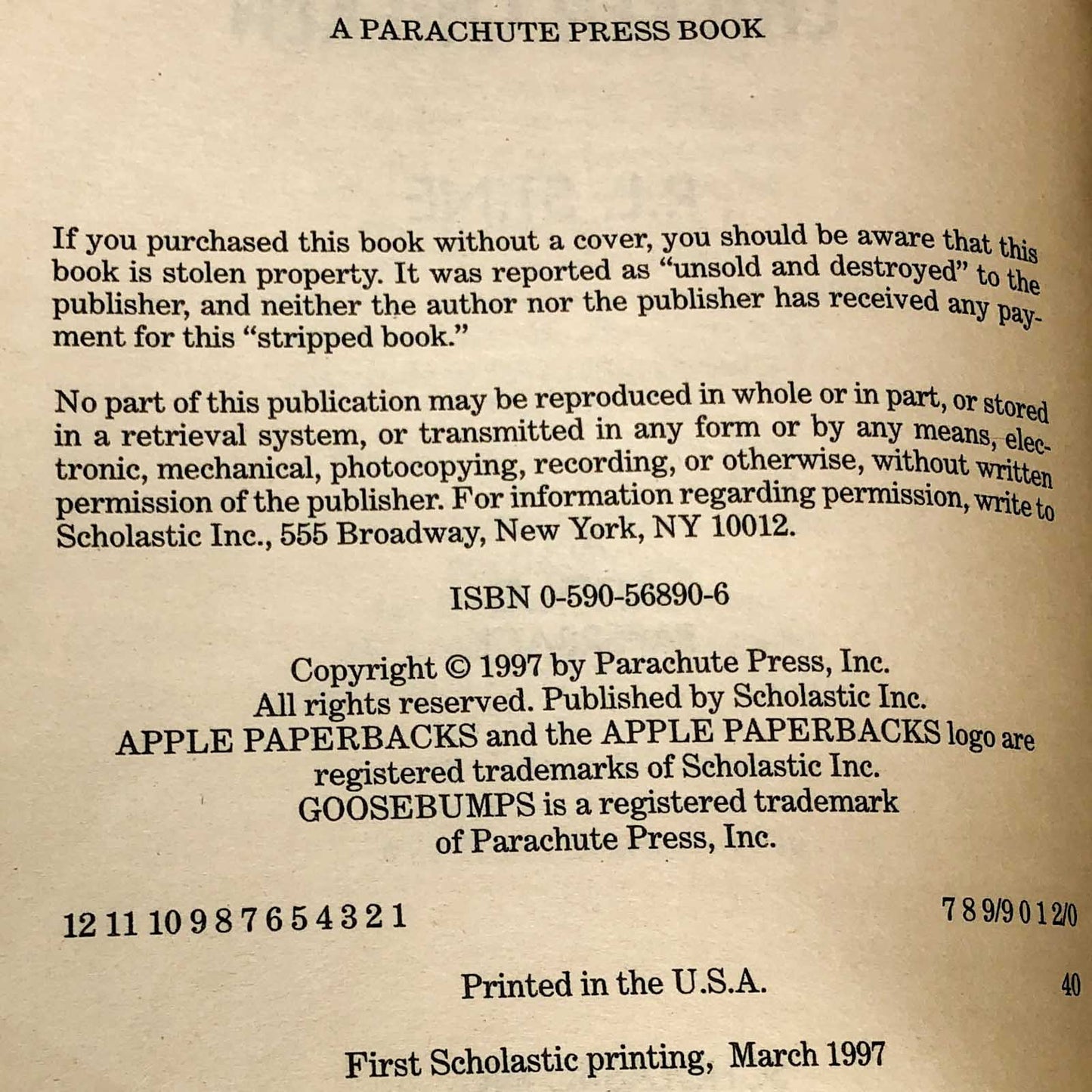 Chicken Chicken by R.L. Stine [1997 FIRST EDITION] Goosebumps #53