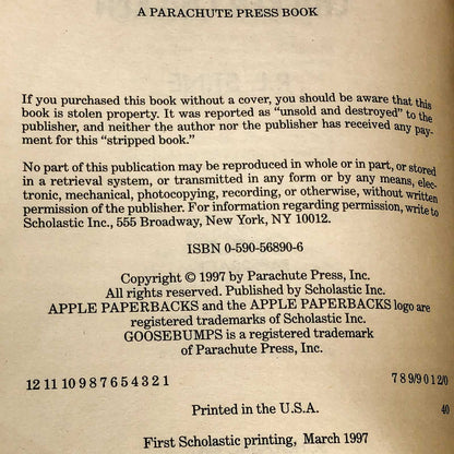 Chicken Chicken by R.L. Stine [1997 FIRST EDITION] Goosebumps #53