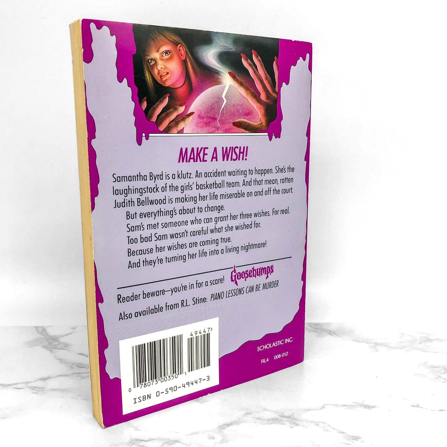 Be Careful What You Wish For... by R.L. Stine [1993 FIRST EDITION] Goosebumps #12