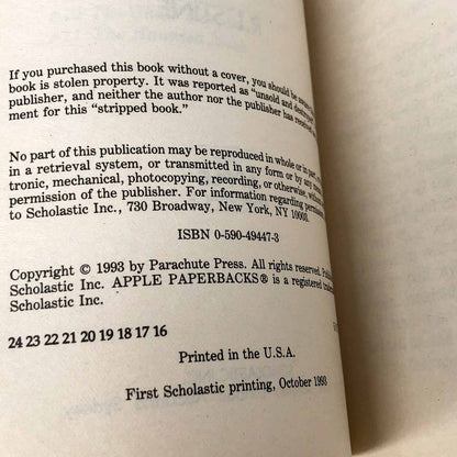 Be Careful What You Wish For... by R.L. Stine [1993 FIRST EDITION] Goosebumps #12