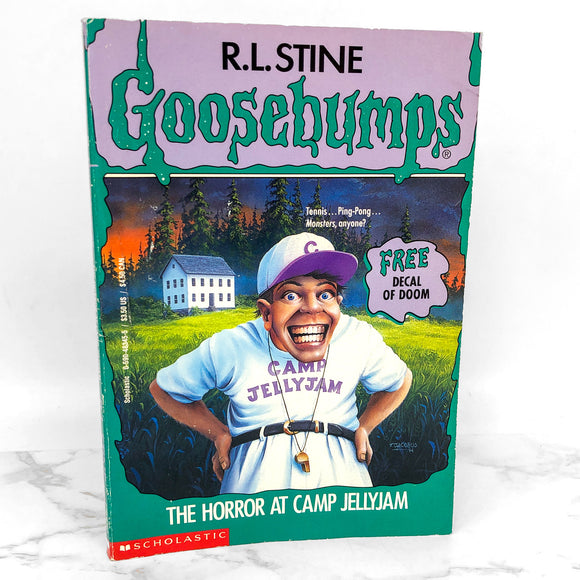 The Horror at Camp Jellyjam by R.L. Stine [1995 FIRST PRINTING] Goosebumps #33