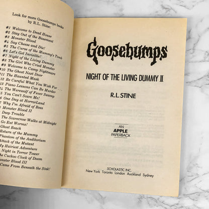 Night of the Living Dummy II by R.L. Stine [1995 FIRST EDITION] Goosebumps #31