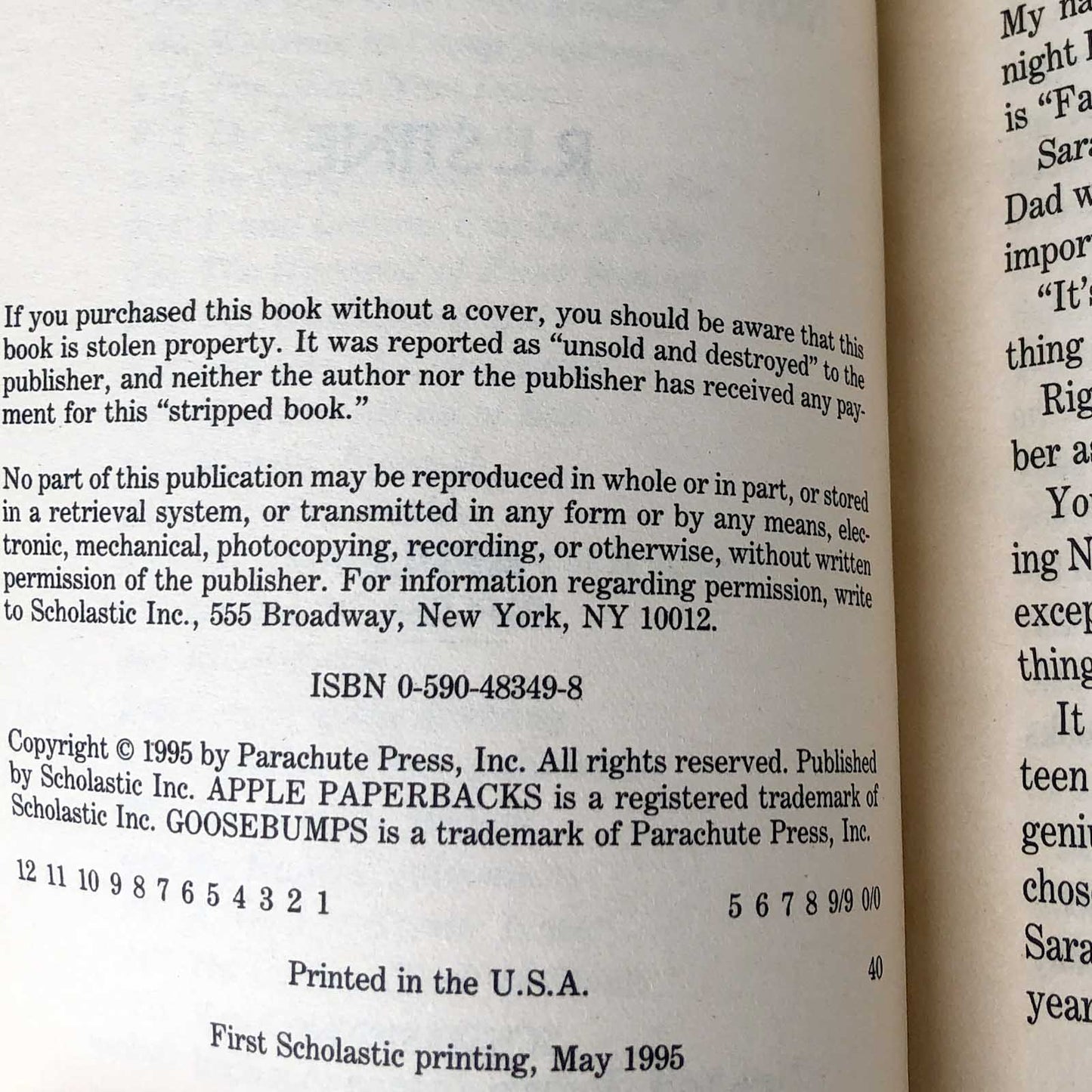 Night of the Living Dummy II by R.L. Stine [1995 FIRST EDITION] Goosebumps #31