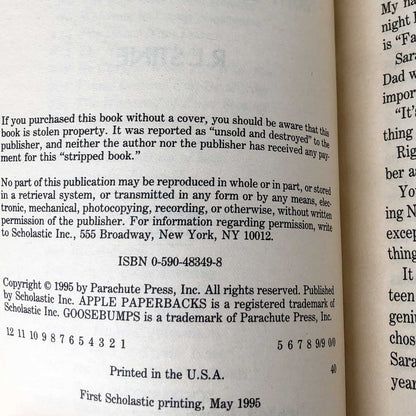 Night of the Living Dummy II by R.L. Stine [1995 FIRST EDITION] Goosebumps #31