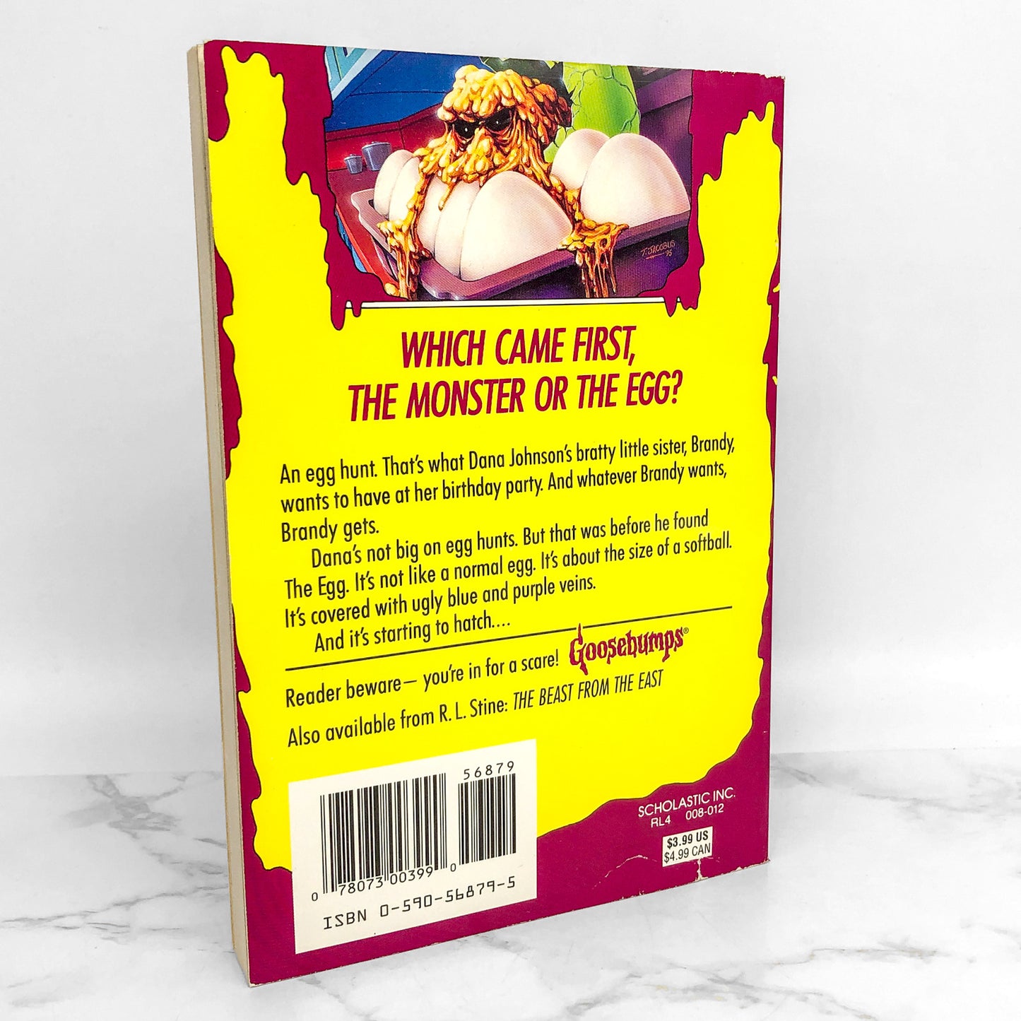 Egg Monsters From Mars by R.L. Stine [1996 FIRST EDITION] Goosebumps #42