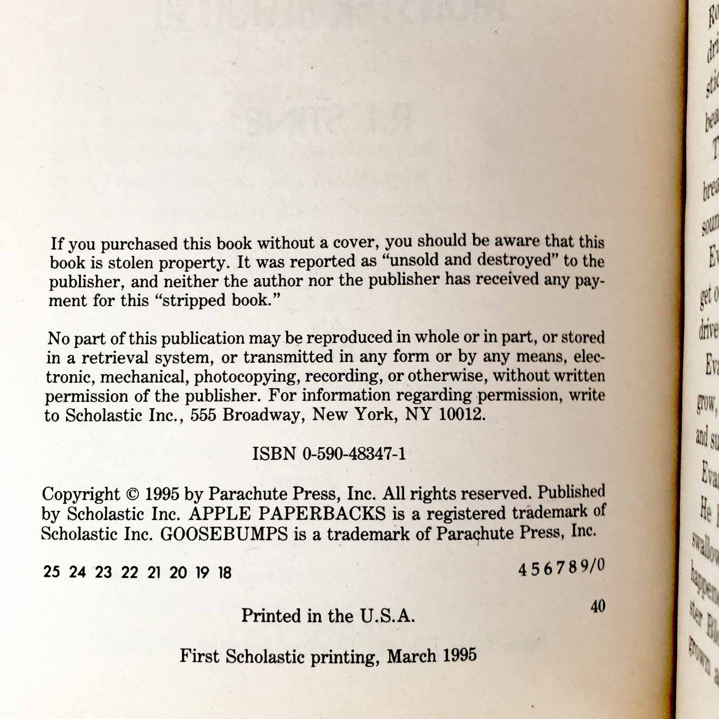 Monster Blood III by R.L. Stine [1995 FIRST EDITION] Goosebumps #29