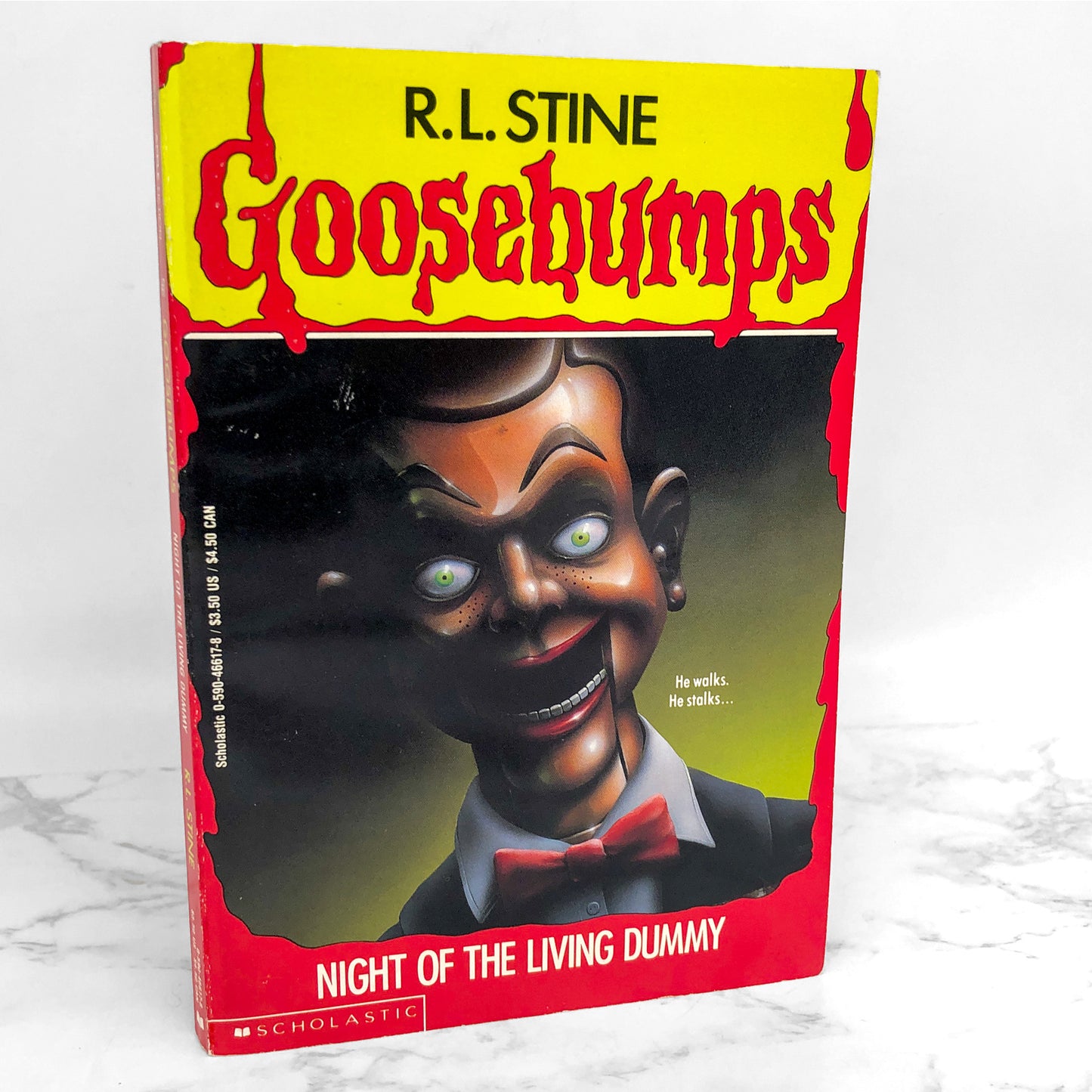 Night of the Living Dummy by R.L. Stine [1993 FIRST EDITION] Goosebumps #7