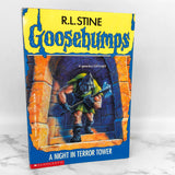 A Night in Terror Tower by R.L. Stine [FIRST PRINTING] 1995 • Goosebumps #27