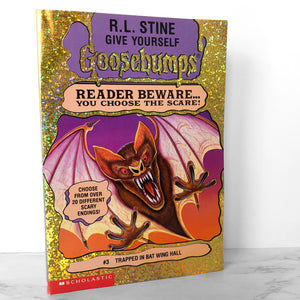 Give Yourself Goosebumps #3: Trapped in Bat Wing Hall by R.L. Stine [FIRST EDITION] 1995