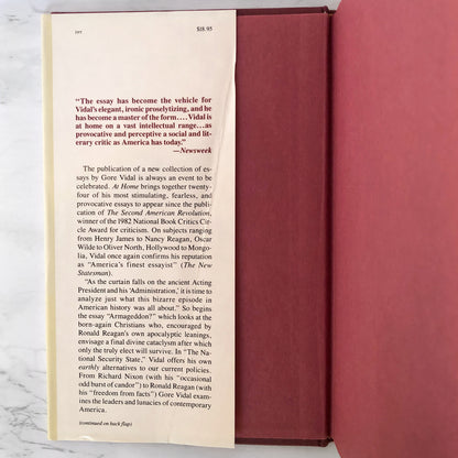 At Home: Essays 1982-1988 by Gore Vidal [FIRST EDITION / 1988]