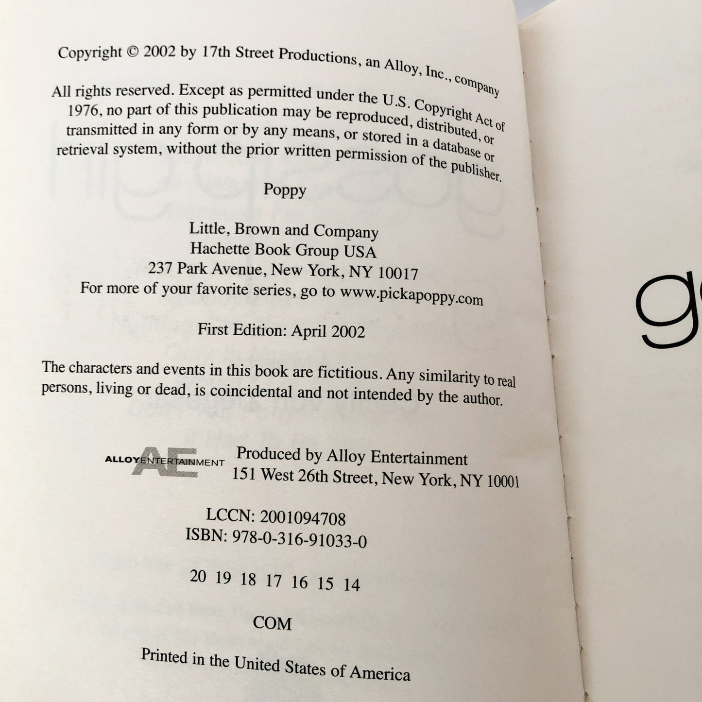 Gossip Girl by Cecily von Ziegesar [FIRST EDITION] 2002