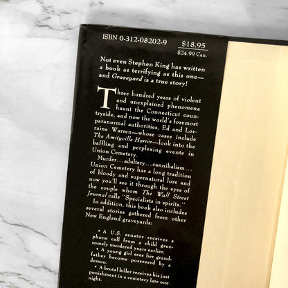 Graveyard by Ed and Lorraine Warren [FIRST EDITION / FIRST PRINTING] 1992