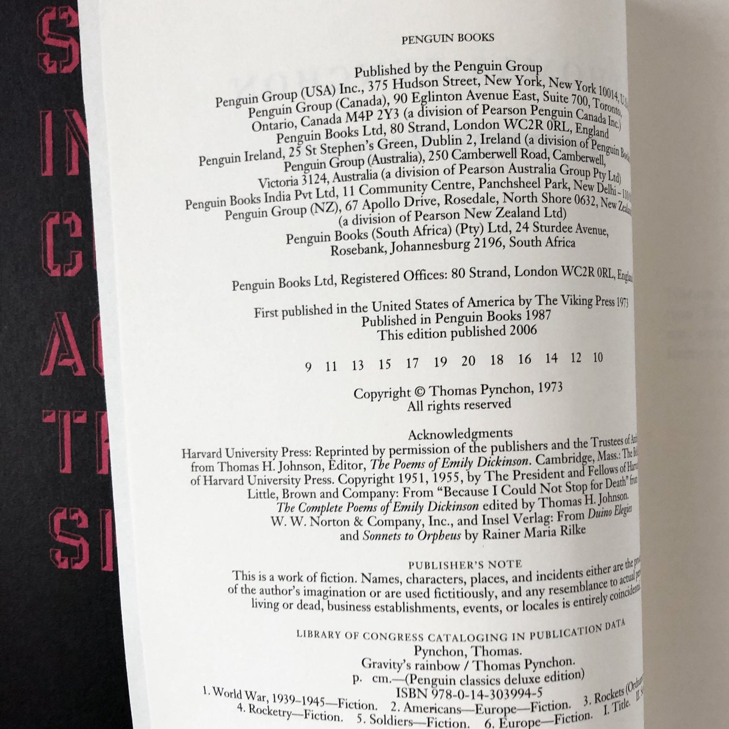 Gravity's Rainbow by Thomas Pynchon [PENGUIN DELUXE EDITION] - Bookshop Apocalypse