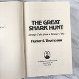 The Great Shark Hunt by Hunter S. Thompson [FIRST EDITION] - Bookshop Apocalypse